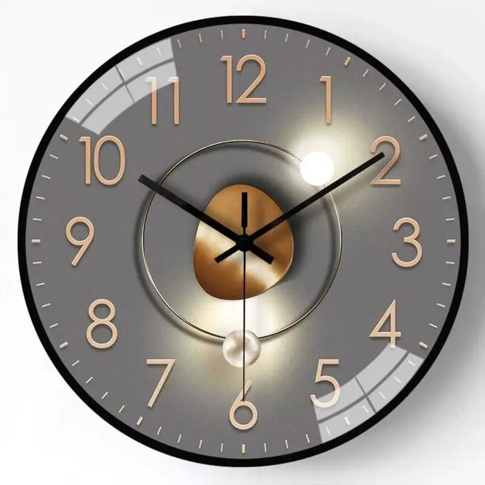 Décor moderne 8 pouces horloge murale mouvement silencieux mode
