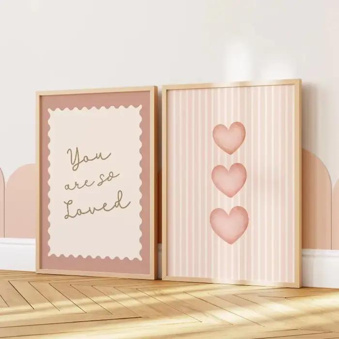 Art rose sans cadre « You Are So in Love »