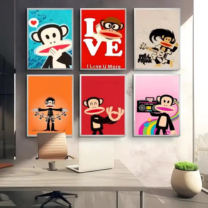 P-Paul Fashion F-Frank Poster Autocollant parfait Art auto-adhésif conçu pour les espaces de bureau à manger à la maison