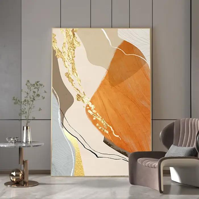 Peinture à l'huile sur toile faite à la main, art mural, personnalisé à l'huile, art abstrait, décoration de la maison, gérer sans cadre, 100%