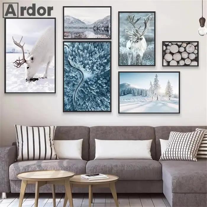 Toile d'art mural avec cerf