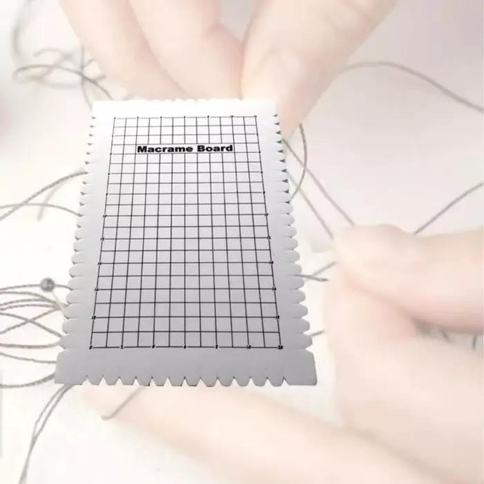 MXLA Grand panneau projet en macramé avec grilles