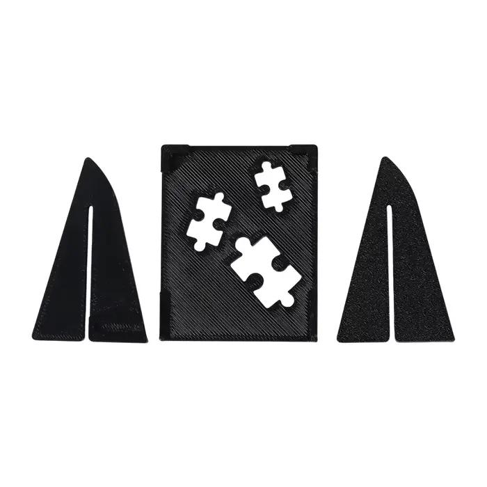 Support d'affichage de puzzle détachable et porte-affiche en plastique noir
