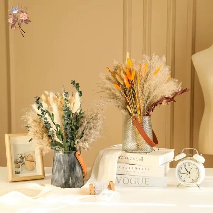 Bouquet de fleurs séchées naturelles Pampas