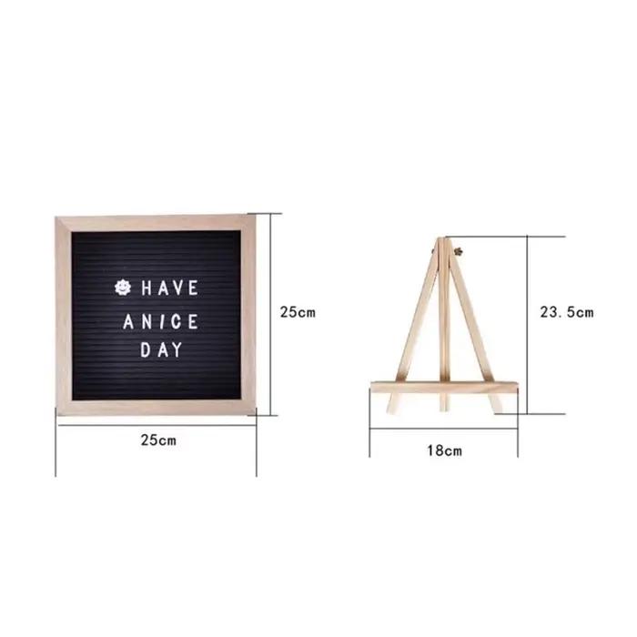 Tableau d'affichage de lettres en bois Simple 10x10 pouces