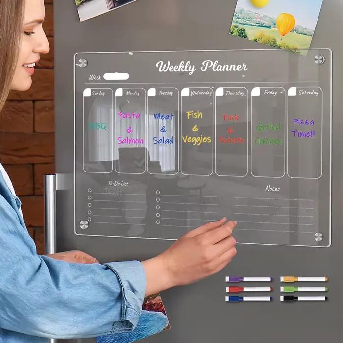Tableau magnétique A4 pour planificateur hebdomadaire