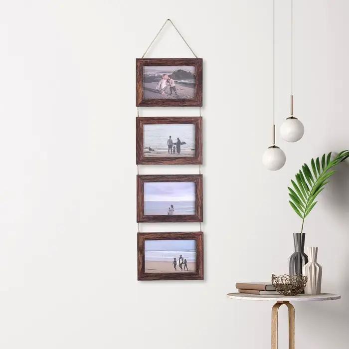Cadres photo muraux en bois décoratifs