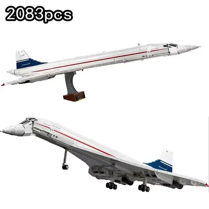 Nouvelles icônes Concorde Airbus célèbre supersonique Commercial passager avion modèle blocs de construction jouets pour enfants cadeaux