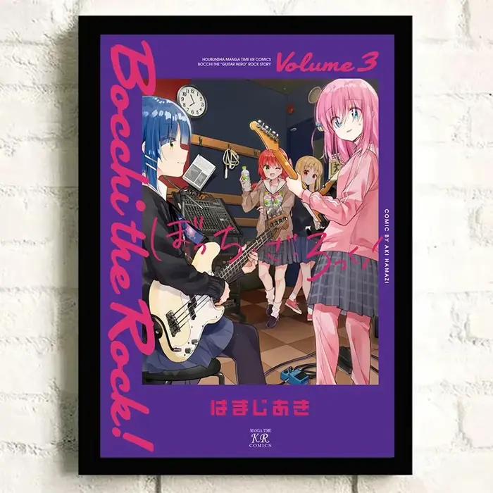 BOCCHI LE ROCK! Affiche d'art de dessin animé de musique d'anime japonais