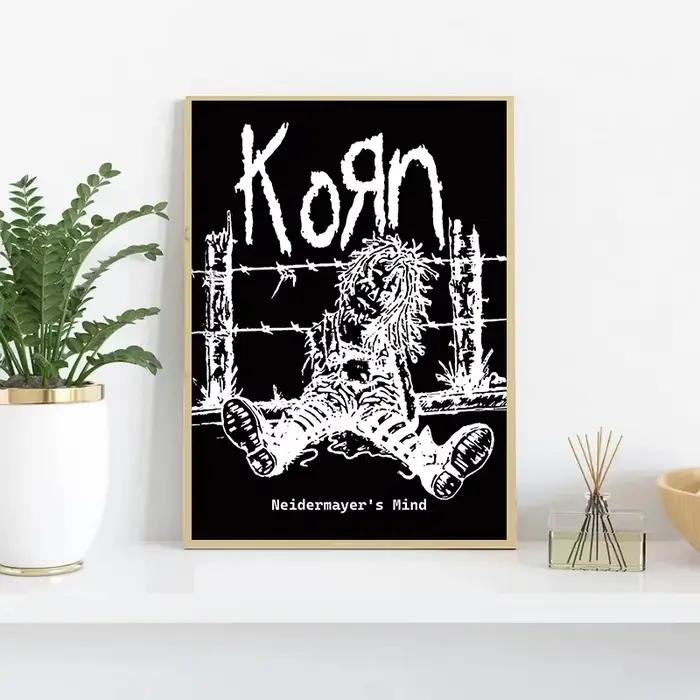 Korn Rock Band – affiches et imprimés de musique, peinture sur toile, images d'art murales pour chambre familiale moderne, Club, Bar, décor de salle, cadeau