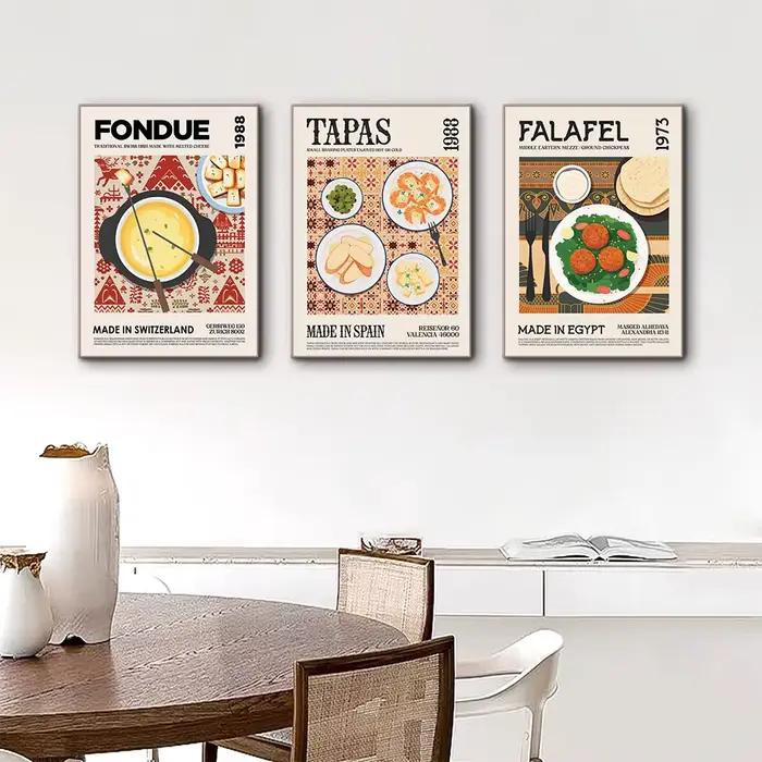 Peinture sur toile de cuisine délicieuse