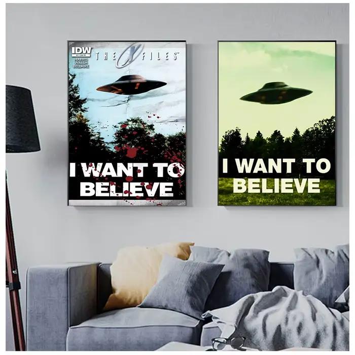 Impressions sur toile I Want To Believe X File TV Play