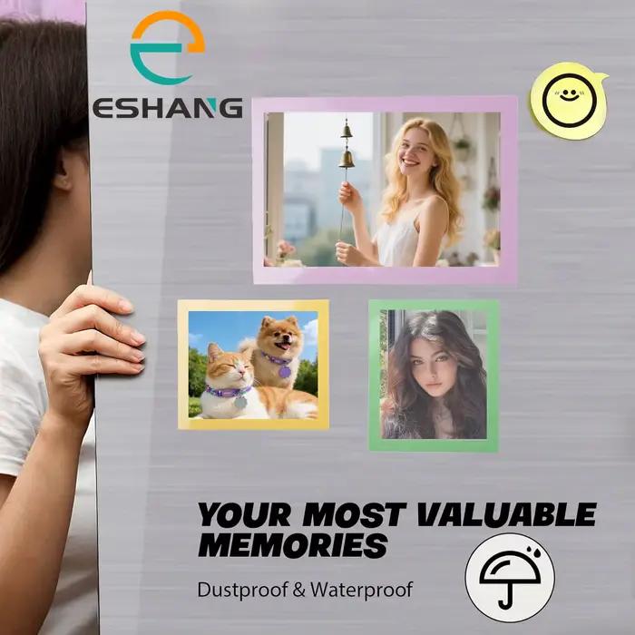 Cadre photo magnétique transparent ESHANG 6 couleurs assorties