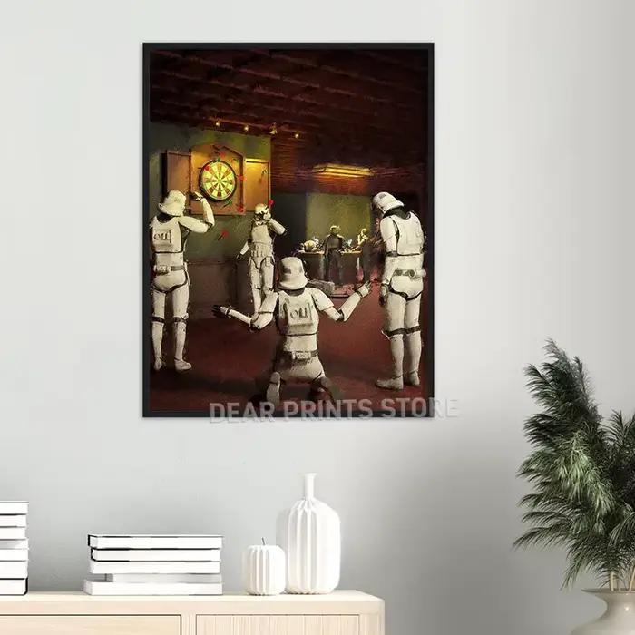 Affiche d'art Star Wars Storm Trooper Darts