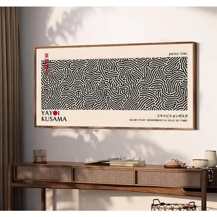 Yayoi Kusama – affiche d'exposition de fleurs