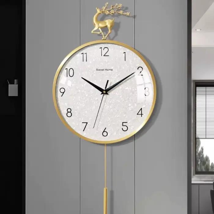 Salon moderne horloge murale esthétique Unique minimaliste italie