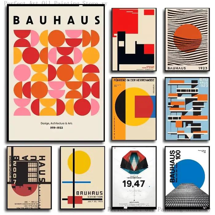 Bauhaus – affiche géométrique moderne et simple