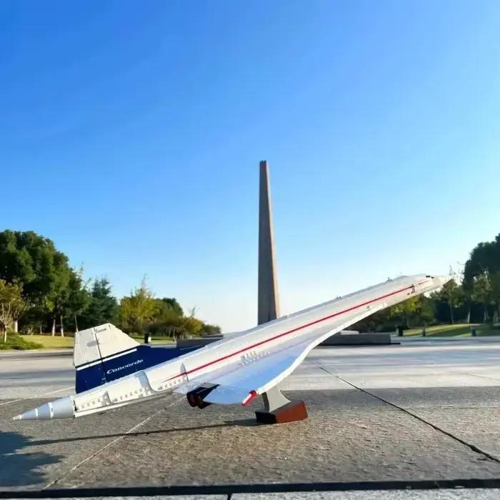 Nouvelles icônes Concorde Airbus célèbre supersonique Commercial passager avion modèle blocs de construction jouets pour enfants cadeaux