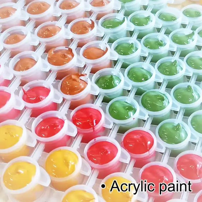 Peinture abstraite colorée par numéros