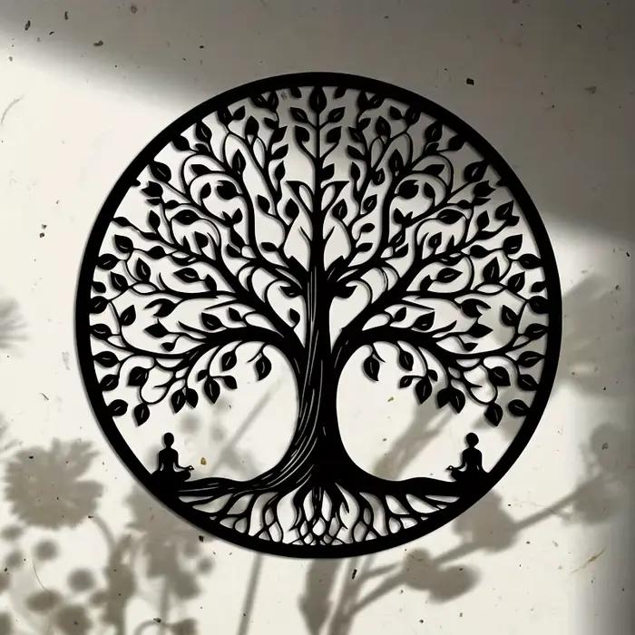 Décoration murale en métal Arbre de Vie