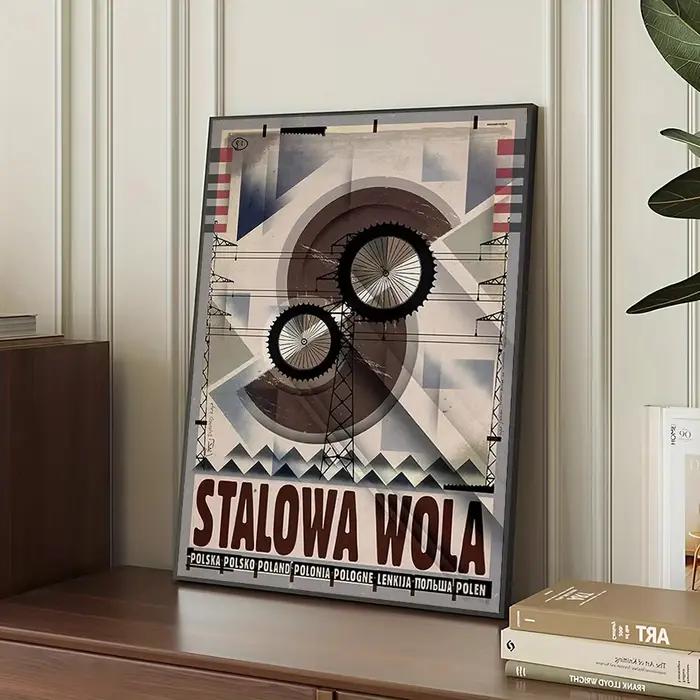 Affiche de voyage rétro polonais