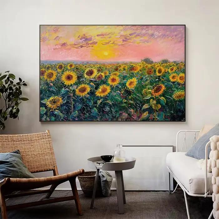 Printemps académie vent plante fleurs marguerites tulipe papillon abeilles rétro affiche impressions toile peintures mur Art photos décor à la maison