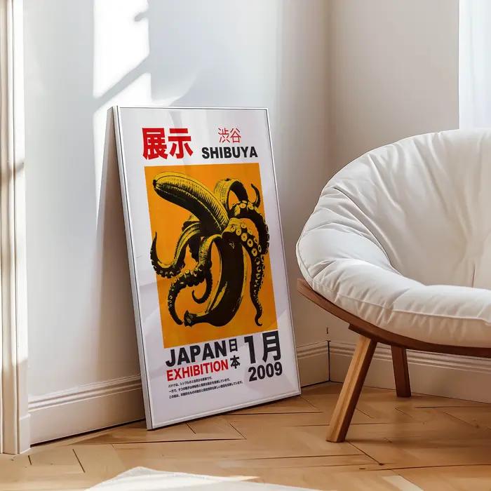 Affiche murale d'exposition japonaise