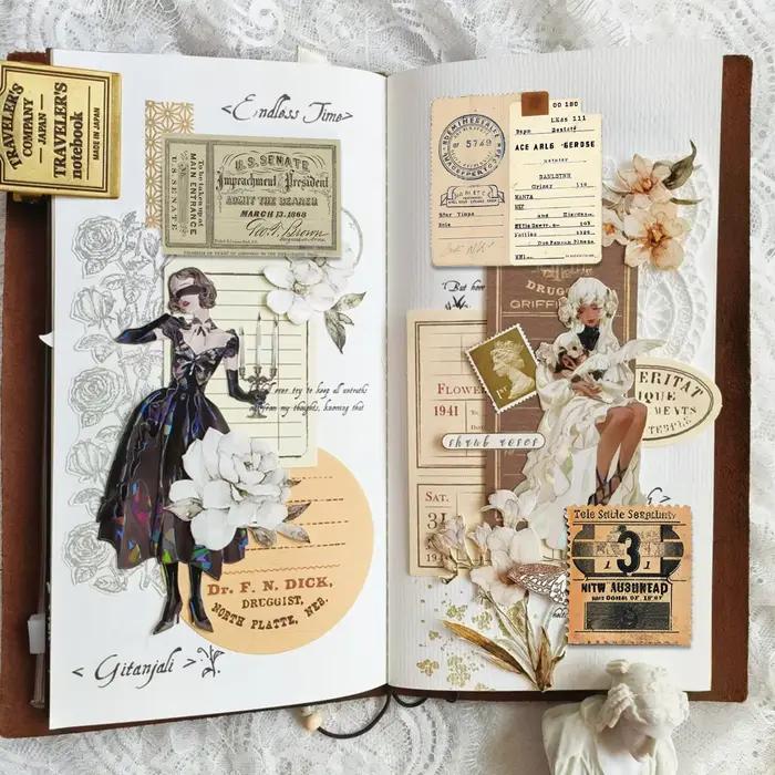 Autocollants à en-tête Vintage esthétique