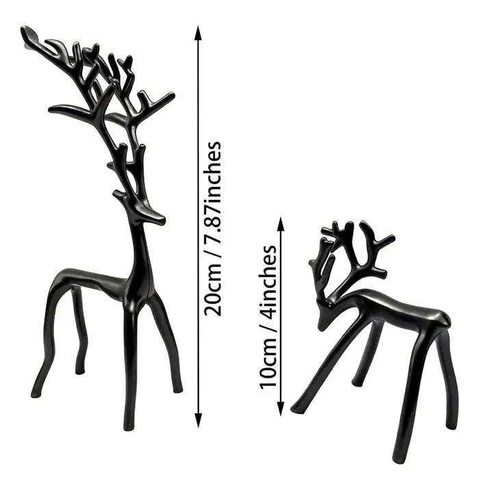 Décoration de noël de renne noire