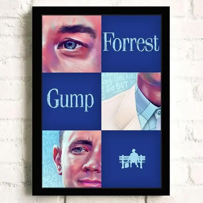 Forrest Gump film classique HD mur Art toile peinture nordique décor à la maison affiche pour salon café Bar hôtel