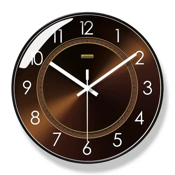 2025 nouveau 10/12/14 pouces disque imprimé horloge murale salon moderne élégant Simple décoration de la maison