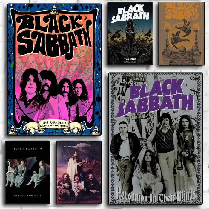 Affiche décorative de groupe de rock B-Black Sabbaths