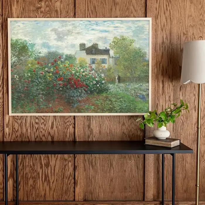 Impression sur toile de l'art de la peinture murale : Jardin de Monet