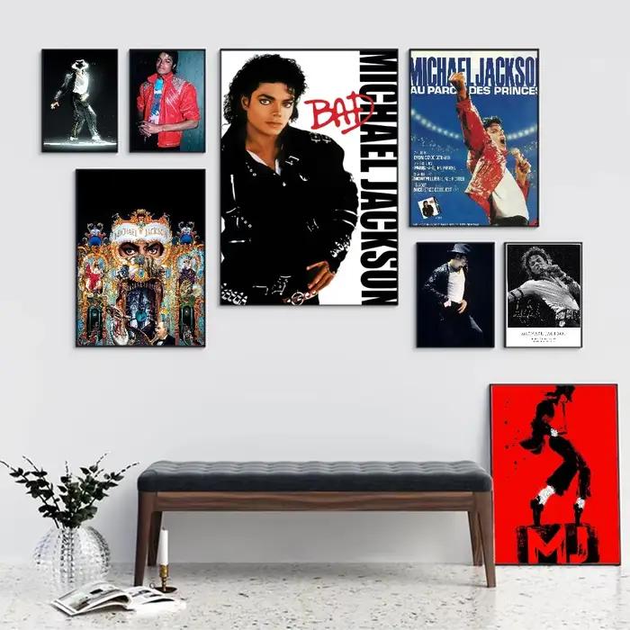 Michael Jackson Cartoon Pop Singer Art mural