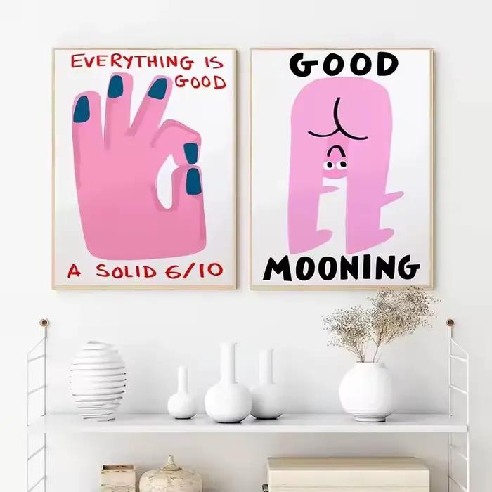 Slogan humoristique, imprimés de dessins animés