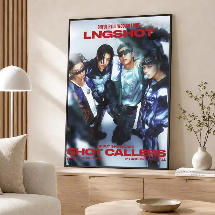 Affiche autocollante murale de marque LNGSHOT