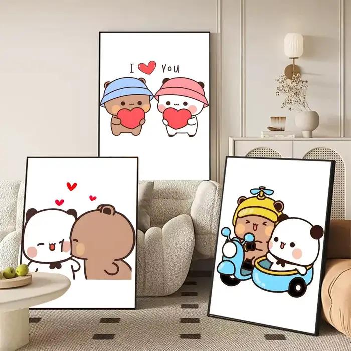 Affiche de dessin animé mignon D-Dudu Bubu