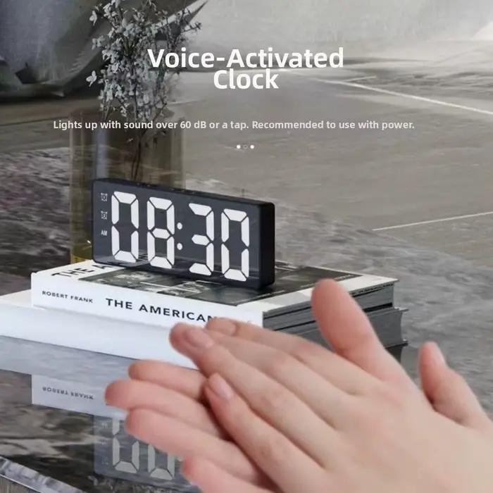 Horloge miroir LED avec affichage numérique