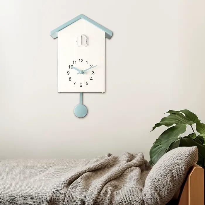1pc horloge maison cuisines salon moderne chambre Art mur alimenté par batterie chambres oiseau