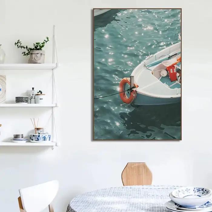 Affiche de photographie de la côte Amalfi de Village italien