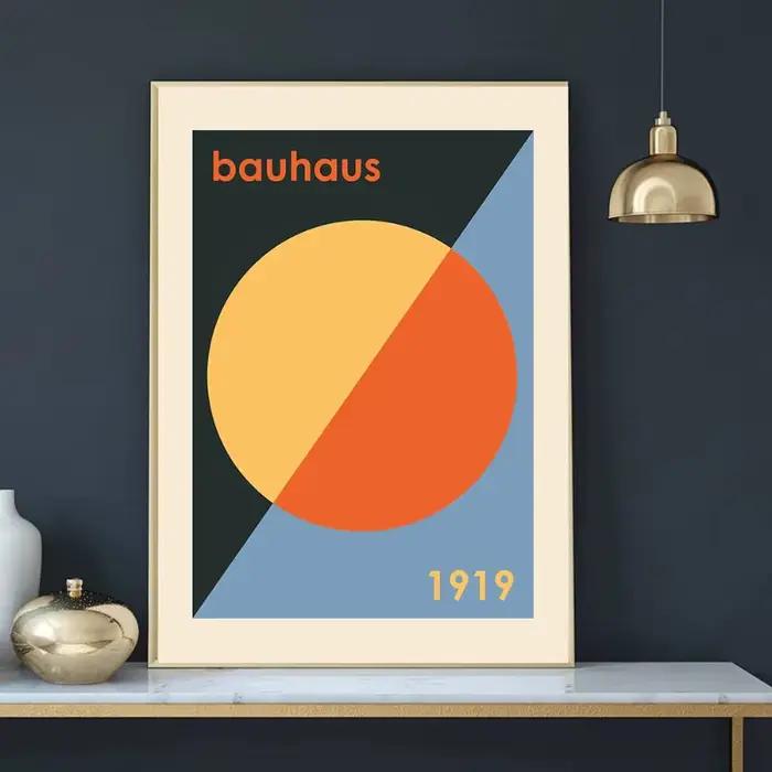 Impression sur toile abstraite Bauhaus