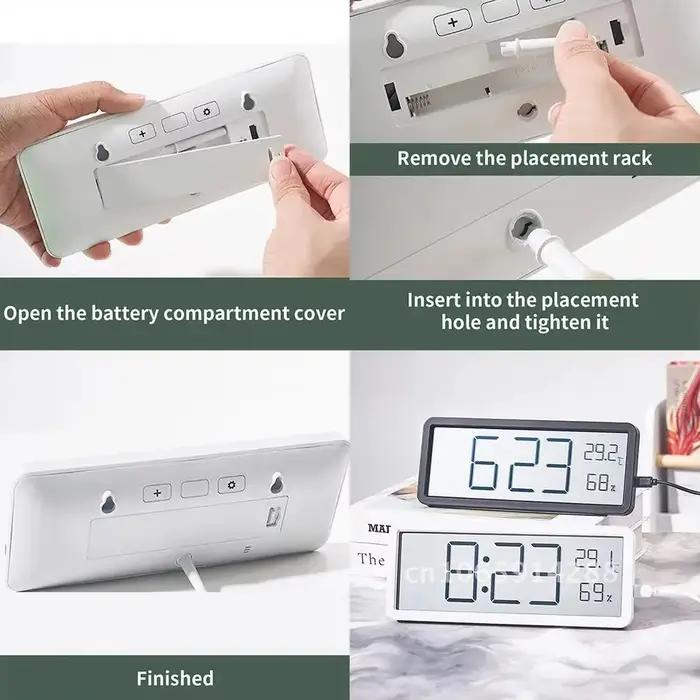 Horloge murale LED, horloges numériques simples