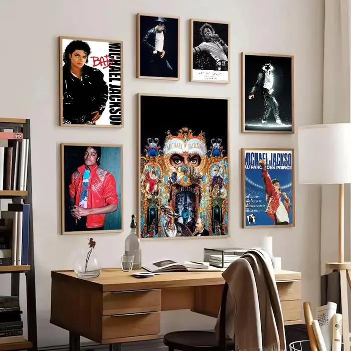 Michael Jackson Cartoon Pop Singer Art mural