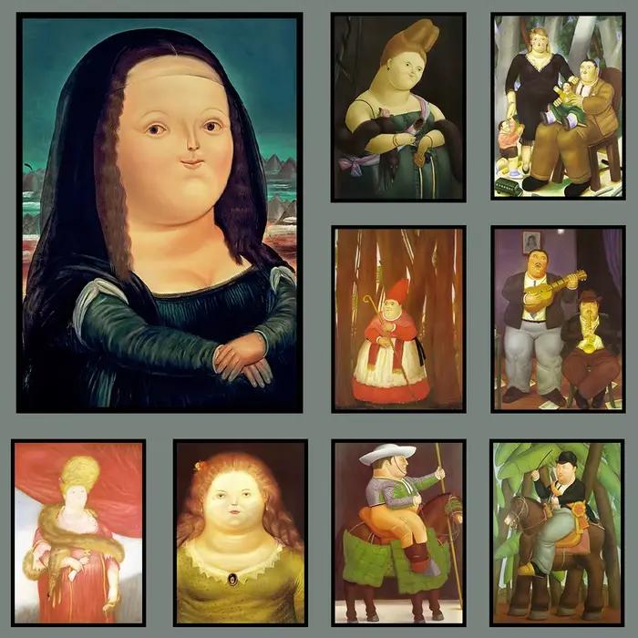Peinture sur toile d'art célèbre de Fernando Botero