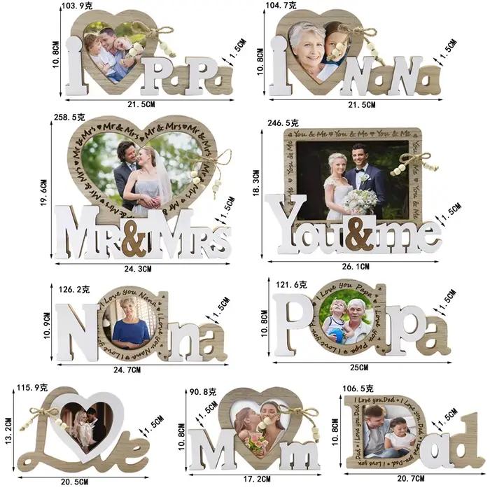 Cadre photo en bois 1 pièce