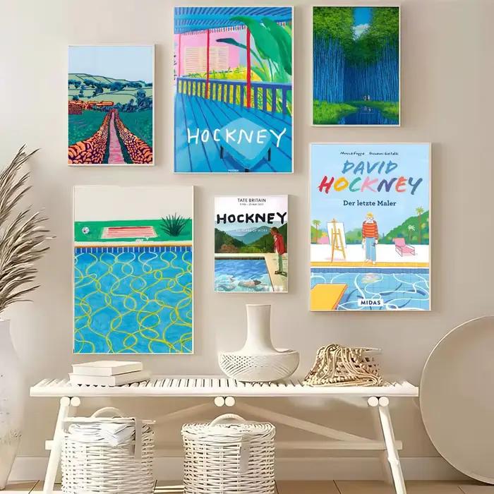 Affiche d'artiste D-david Hockney sans cadre