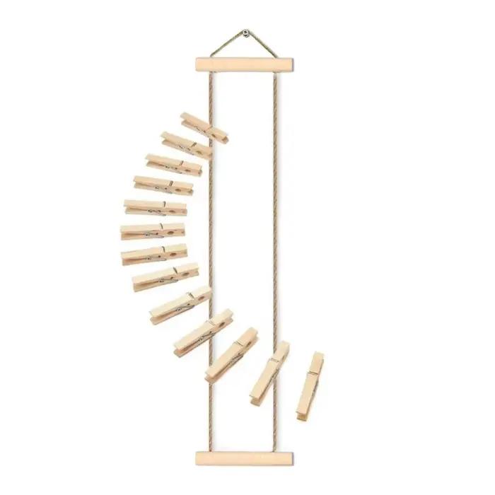 Nouveaux clips photo en bois à suspendre