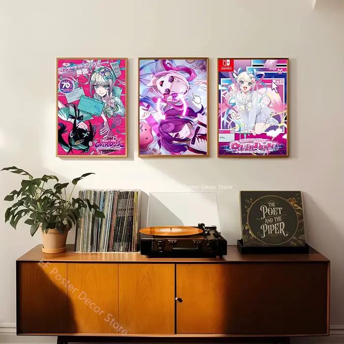 Affiche de fille de dessin animé
