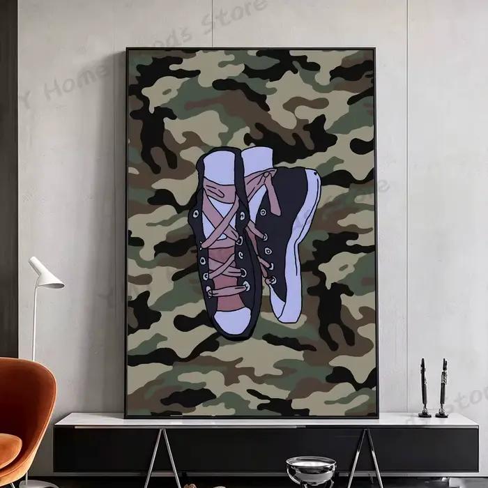 Affiche murale autocollante imperméable pour chambre à coucher
