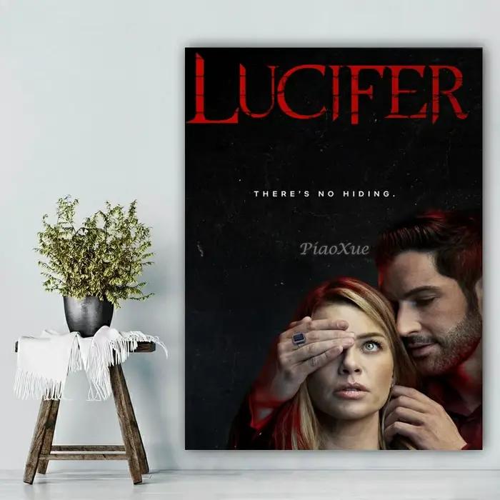 Lucifer série TV classique 5D bricolage diamant peinture affiche Stickers muraux salon décor photo